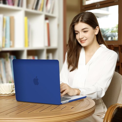MOSISO MacBook Pro 14-Inch Hard Case - Royal Blue with Keyboard Skin, Screen Film & Pouch
