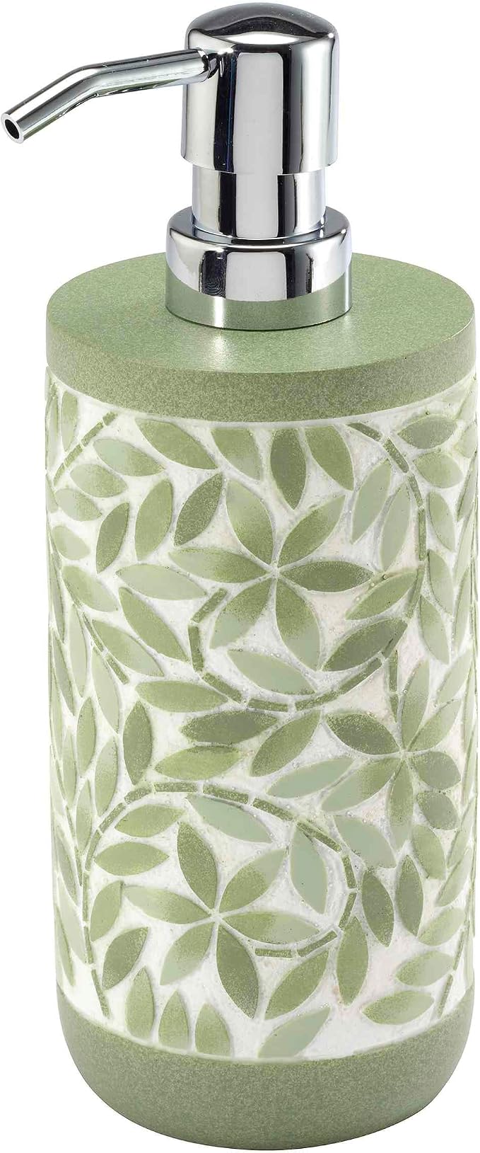 Avanti Linens - Lotion Pump/Soap Dispenser, Resin Countertop Accessories, Guest Bathroom Essentials (Stratford Collection, Green)