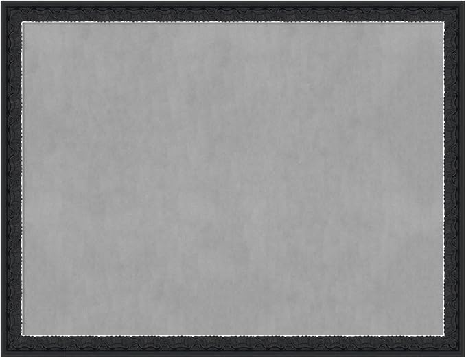 Amanti Art Black Framed Magnetic Board 20x26 Medium Vision Board for use with Magnets, 100% Metal Sheet to Display Items as Office Decor or for Home Organization in mudroom, Kitchen or Kids Room