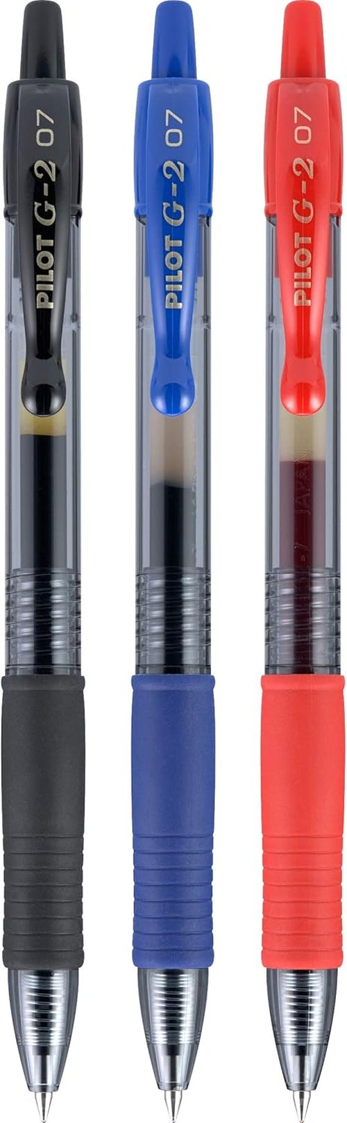 Pilot G2 Gel Roller Pens - Bold 1mm Ink, Tub of 36 in Black, Blue & Red | Perfect for School & Office Writing