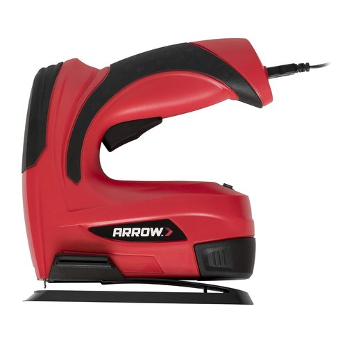 Arrow Fastener E21 Cordless Electric Staple Gun - Lightweight & Versatile | Black/Red Finish