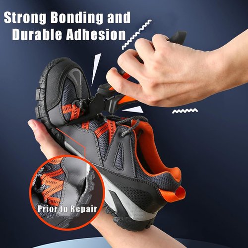 PHIXBEAR Shoe Glue - Professional Grade Heavy Duty Clear Adhesive | Flexible, Low Odor, 1.05 fl oz