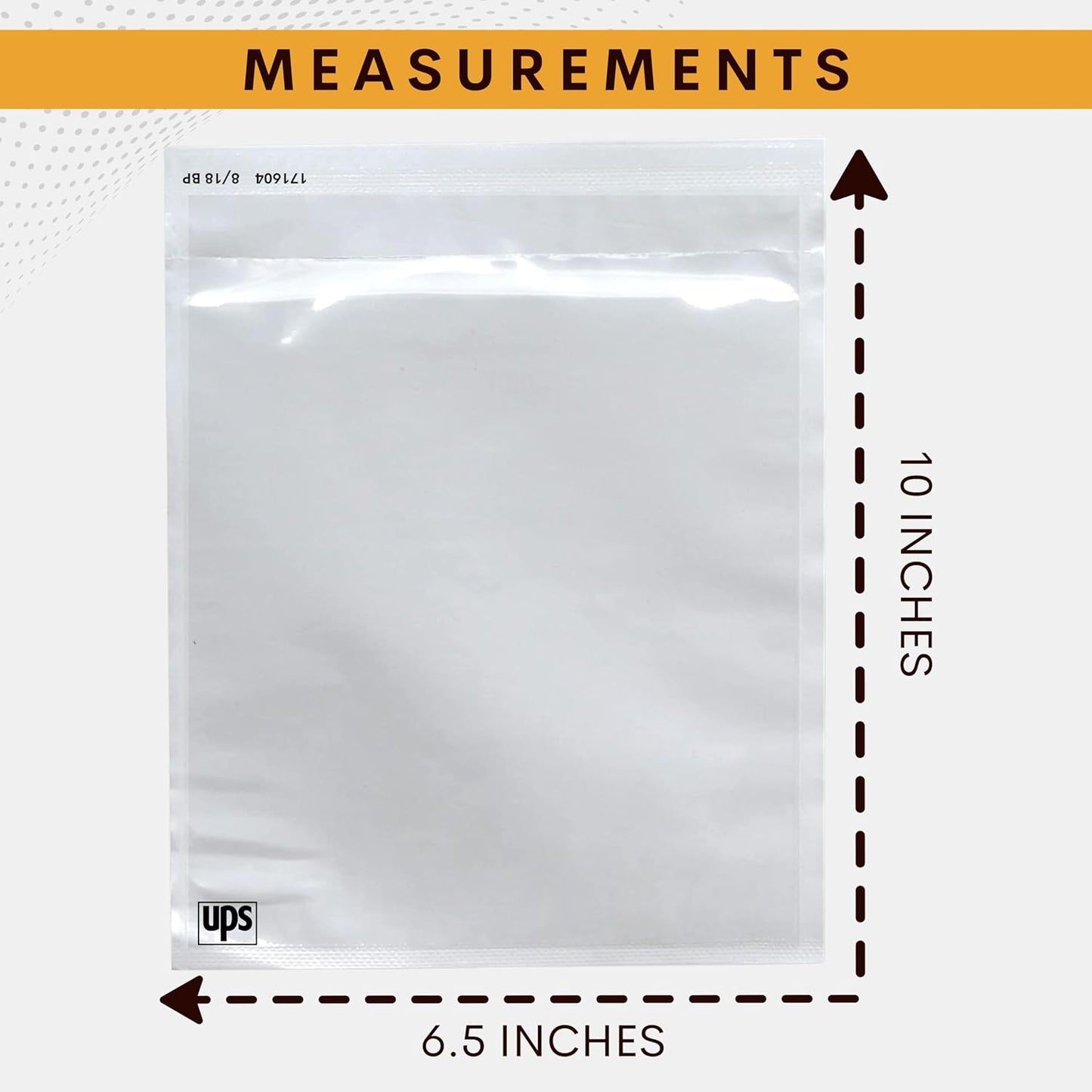UPS 250 Pack Shipping Label Sleeves - Clear Self-Adhesive Waterproof Pouches for Packing Slips & Invoices