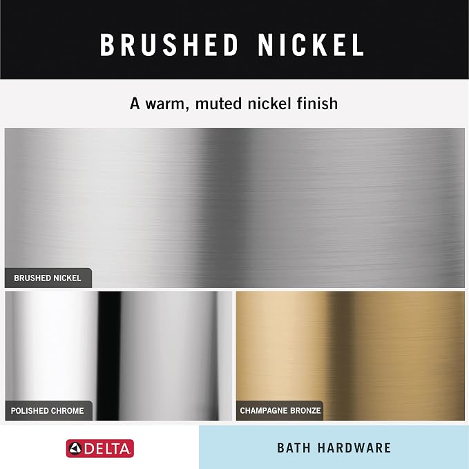Delta Faucet Becker (1-Pack) Towel/Robe Hook for Bathroom, SpotShield Brushed Nickel, Wall Mounted BCK35-DN