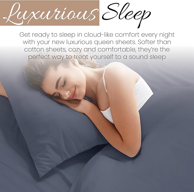 Linen Market Bed Sheets for King Size Bed (Stone) - Sleep Better Than Ever with These Soft and Cooling King Sheets - Deep Pocket Fits 16" Thick Beds - 4 Piece King Sheet Set