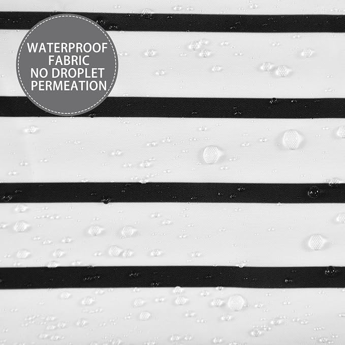 Boho Mid Century Modern Shower Curtain, Abstract Arch Leaf Minimalist Sun Black and White Machine Washable Waterproof Fabric for Bathroom Decor Bathtub with Hooks 60Wx72H