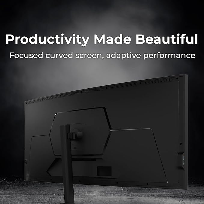 Deco Gear 40” Curved 5K2K Nano IPS Monitor | 5120×2160 UltraWide 21:9 Display, 120 Hz Refresh | 65 W USB-C PD | HDR, Adaptive Sync | Built-in Speakers