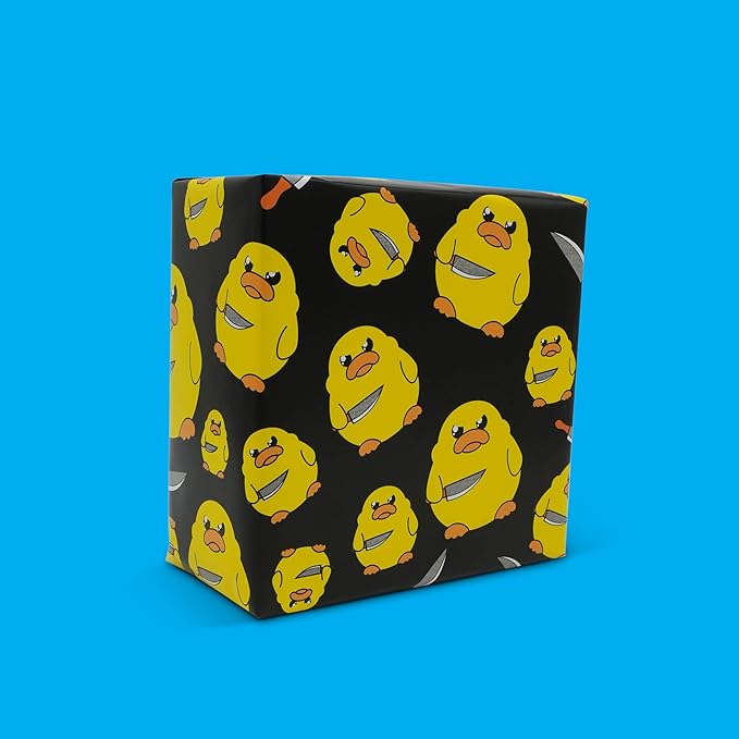 GOOFBALLS Hilarious Wrapping Paper Roll – Funny Gift Wrap for Birthdays, Holidays, White Elephant, Gag Gifts - Ducks