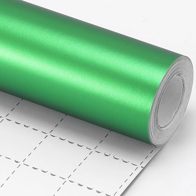 Donyang Light Green Christmas Wrapping Paper, 17inch x 33ft Matte Metallic Solid Color Green Paper Roll, Gift Wrapping Paper for Baby Shower, Wedding, Birthday, Christmas, Easter, Lucky St Patrick