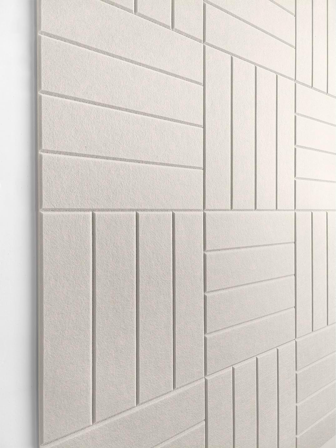 Skiennix Felt Bulletin Board Tiles - Modern Cork Board Alternative | Aesthetic Wall Panels for Home & Office | 12-Pack Beige