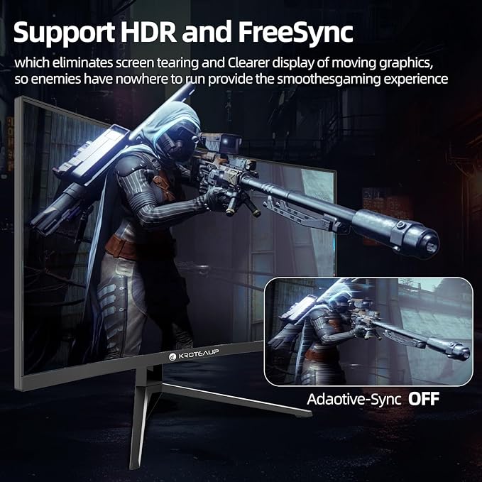 34 Inch Curved Gaming Monitor 4K, (3440x1440) 165Hz Ultrawide Computer Monitor, AMD FreeSync, 1500R, HDR, 125% sRGB, DCI-P3 92%, HDMI/DP and Built-in Speaker, VESA 100 x 100mm