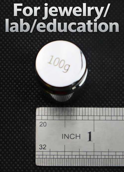 MAGIKON Precision Steel Calibration Weight - M2 Class 100g for Accurate Measurements