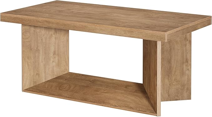 Tribesigns 63-Inch Executive Desk, Large Office Computer Desk with Heavy Duty Pedestal, Farmhouse Simple Workstations Writing Table for Home Office, Rustic Brown