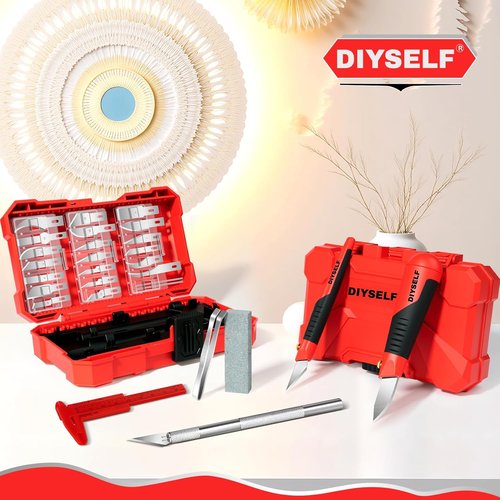 DIYSELF 41PCS Exacto Knife Set - Precision Crafting Tools for Art, Diamond Painting & More