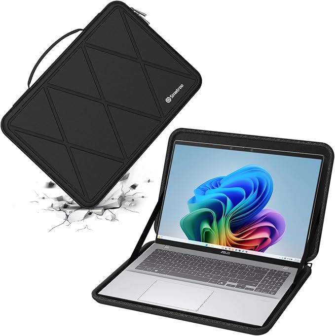 Smatree Hard EVA Protective Sleeve Case Compatible for 16 inch ASUS Vivobook 16X/16, for Vivobook S 16X, for 15.6 inch ASUS Chromebook C523/CX1, for 15.6 inch Zenbook Pro Duo 15 OLED Laptop Bag(X8286)