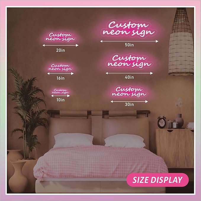 Custom Neon Sign – Personalized LED Name Sign for Wall Decor, Birthday Gifts, Wedding & Party Backdrops, Dimmable Acrylic Neon Light for Bedroom, Bar, Kids’ Room & Business