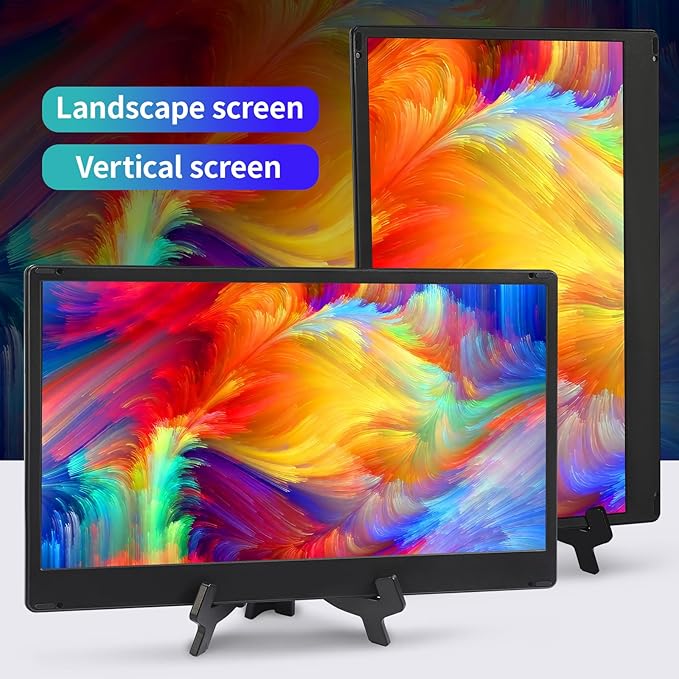POTTMACEE 14.2" Laptop Screen Extender, 0.17" Ultra-Thin FHD 1080P IPS Portable Monitor for Laptop, Dual Screen Travel Monitor Extender, Plug-Play for Windows/Mac/Chrome, Fit 13”-17.3” Laptops