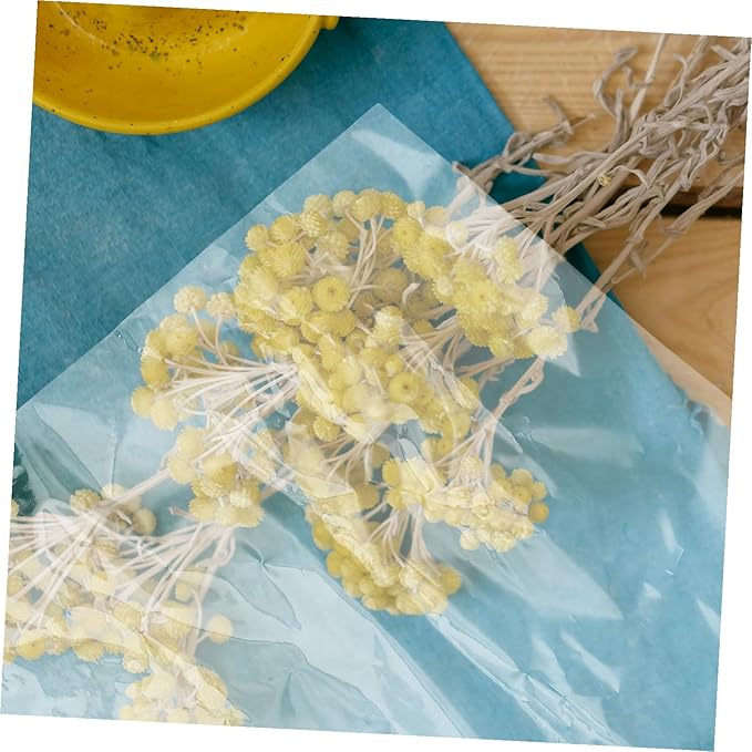 Yardwe 100pcs Transparent Cellophane Wrapping Paper Clear Floral Wrap for Bouquets DIY Flower Packaging Film Easy to Use and Store