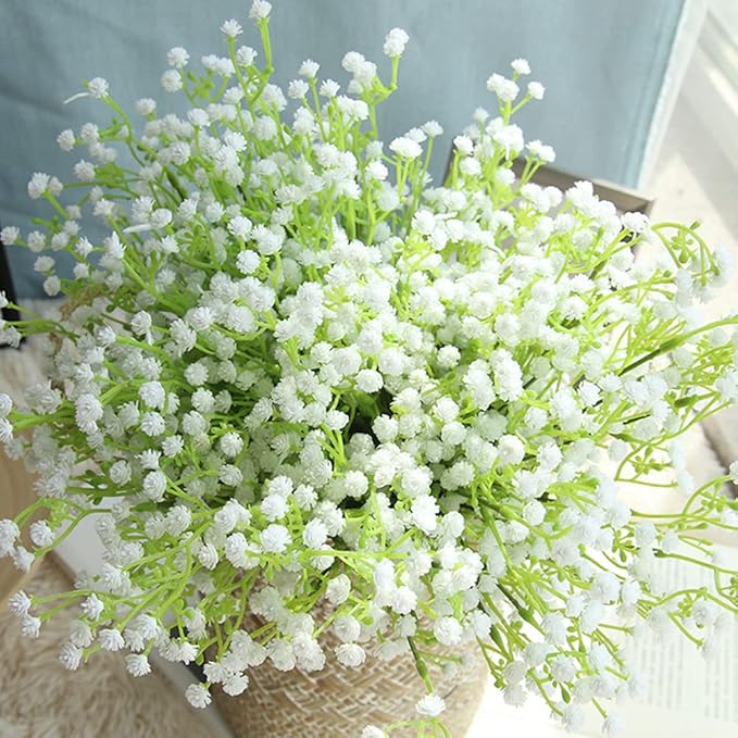 Bringsine Baby Breath Gypsophila Deco White Colour Artificial Flowers for Wedding 30 Pieces/lot