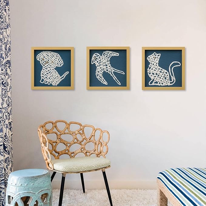 FOLKOR Framed Paper Wall Art Decor for Nursery Bedroom, 12" 3D Handmade Bird Swallow Wall Sculpture Shadow Box Art, Cute Animal Artwork Unique Gift for Boys Girls Birthday Graduation