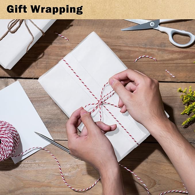 RUSPEPA White Kraft Wrapping Paper Roll, 17.5"x 393"(32.8'), Recyclable White Art Gift Wrap Paper for Gift Wrapping, Table Covering, Kids Craft Supplies, Bouquet Flower, Poster Bulletin Board, 80GSM
