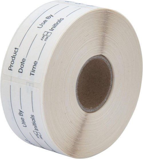 L LIKED 500 Dissolvable Food Storage Labels - 1 x 2 Inch Stickers for Containers