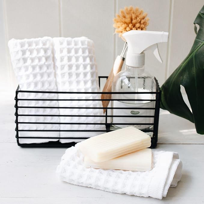 sea me at home Waffle Bath Sheet Set, 100% Turkish Cotton, Includes 1 Bath Sheet, 1 Hand Towel, 2 Face Towels