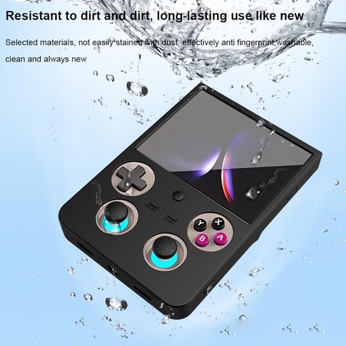 ANBERNIC Silicone Case - Anti-Scratch Shockproof Protective Sleeve for RG477V | Blue with Lanyard & Joystick Caps