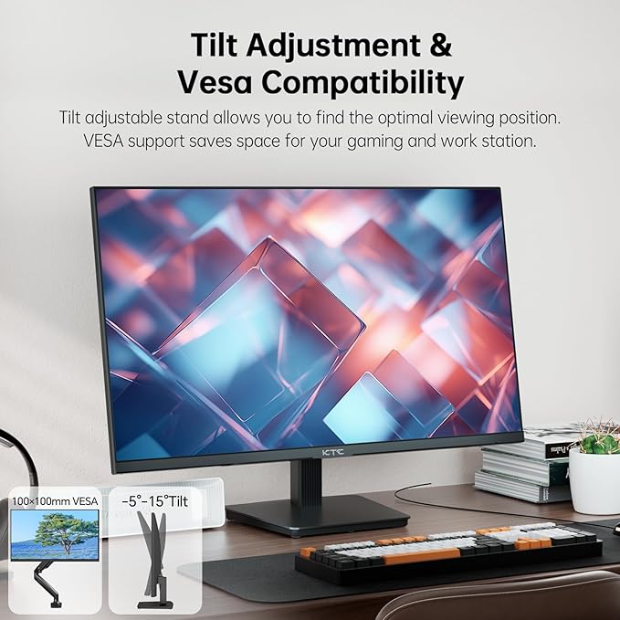 KTC 27 Inch 4K UHD Computer Monitor, IPS 3840×2160 Monitor with HDR400, DCI-P3 95%, 1.07 Billion Colors, HDMI DisplayPort, 60Hz PC Monitor, H27P27
