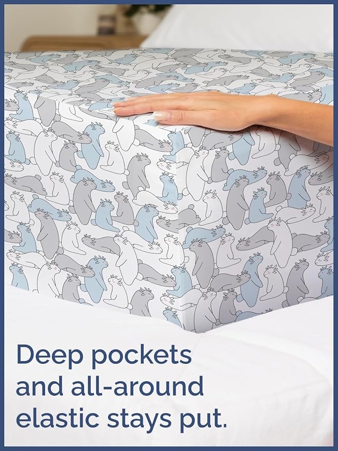 Kids Monsters Full 4 Piece Sheet Set - Boys, Girls, Teens, Toddler - Easy Fit Deep Pockets - Breathable, Hotel Quality Bedding Sheets - Machine Washable - Wrinkle Free - Cute, Cozy, Soft - CGK Linens