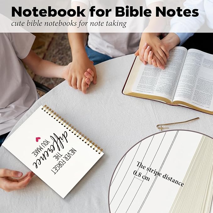 DSHFG Motivational Office Journal Notebooks for Work Women Appreciation Gifts, Inspirational Journal Notebook Employees Gifts, Journals Office Supplies, Never Forget The Difference You Make, 5.5x8.3