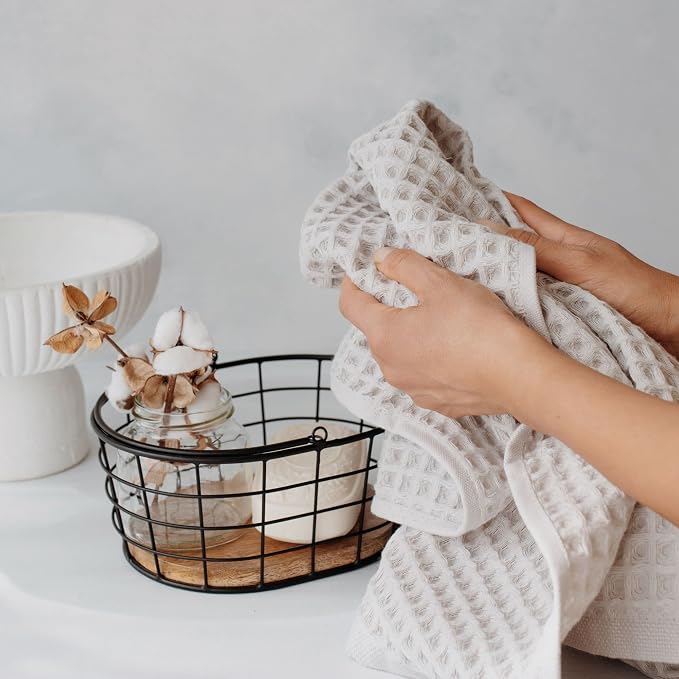 sea me at home Waffle Bath Sheet 100% Turkish Cotton - Large Bath Towel (34x67 Inches) Luxurious Spa Towel for Bath, Beach, or Pool Time