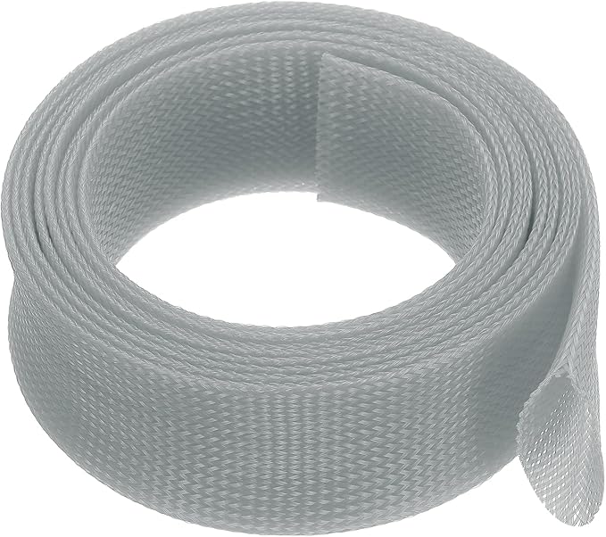 uxcell Expandable Sleeving,2 3/4-inch 10ft Cable Sleeve, Gray