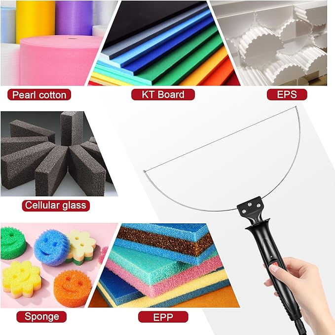 GOCHANGE 3 in 1 Foam Cutter Electric Styrofoam Cutting Tool, 100-240V / 18W Hot Knife Cutting Tool Foam with Electronic Adaptor for Small Cutting Project, DIY Craft, Foam Carving