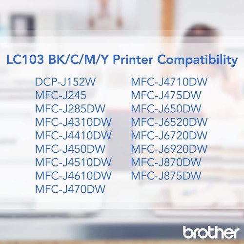 Brother LC1033PKS High-Yield Ink Cartridges - 600 Page-Yield | Cyan, Magenta, Yellow - 3 Pack