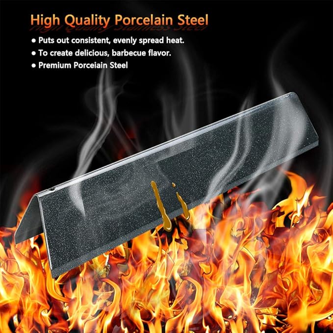 15.3" Flavorizer Bars for Weber Spirit 300 and GS4 Spirit II 300 Series E310 E320 E330 S310 S320 S330 with Front Control, Spirit e310 Grill Parts, Heat Plates Replacement for Weber 7636 69797 68843