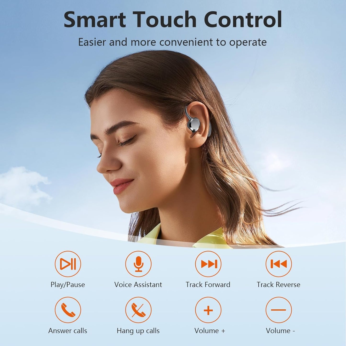 Sprtoybat Bluetooth 5.4 Sports Wireless Earbuds - 68Hrs Playtime, IPX7 Waterproof, Noise Cancelling Mic