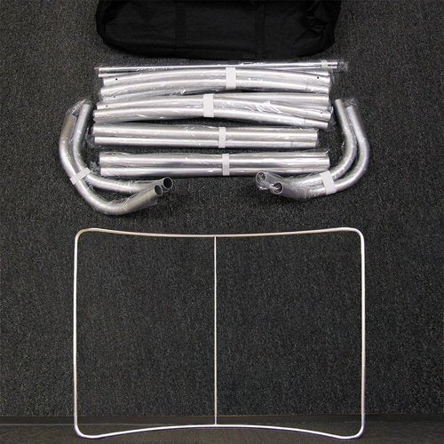 Custom Curved Tension Fabric Display Backdrop - 10x8 FT Portable Trade Show Banner for Events