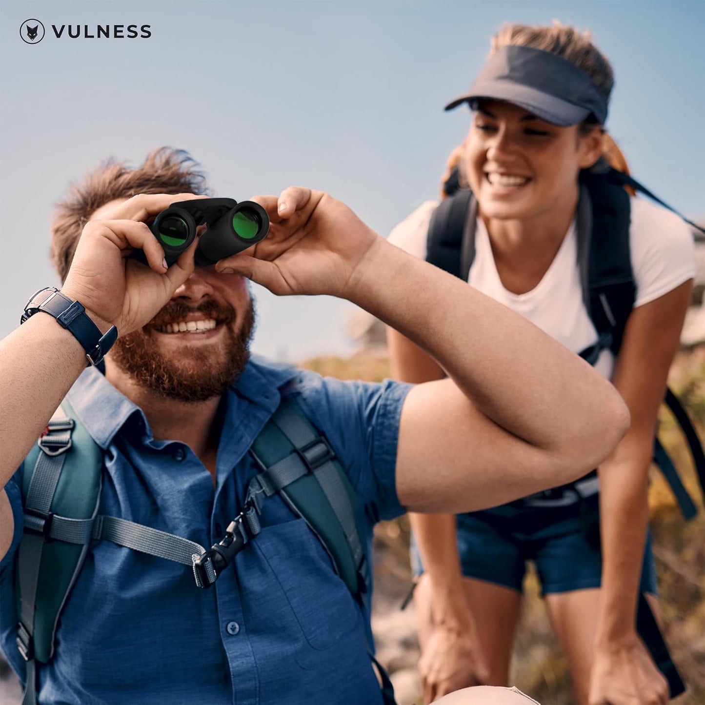 VULNESS Compact Travel Binoculars - High Powered 8X21 for Bird Watching & Outdoor Adventures (Black)