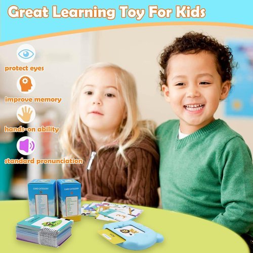 MAYAPHILOS Bilingual Talking Flash Cards - 224 Sight Words for Fun Russian Language Learning | Kids' Educational Toy