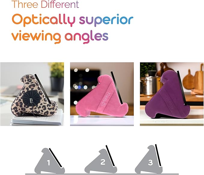 Flippy Original Tablet Pillow Stand & iPad Holder, Gift for Book Lovers & Readers, Multi-Angle Stand with Storage for Lap, Desk & Bed, Compatible with Kindle, Fire, iPad & Samsung, Nebbiolo