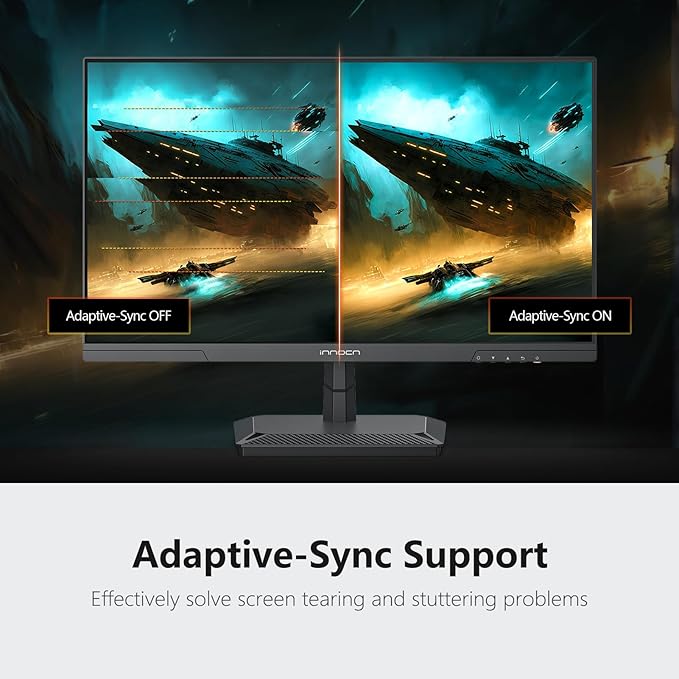 INNOCN 24.5 Inch Gaming Monitor 1440P 240Hz QHD 2K PC Desktop Gaming Screen Fast IPS HDMI 2.1 Display, DisplayPort, Built-in Speaker, 25G2S