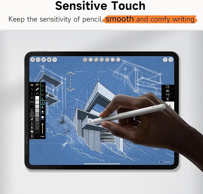 Mamol Upgrade 360° Privacy Screen Protector for Apple iPad Pro 13 inch 7th M4 2024/ 8th M5 2025, Magicsuction 4-Way Anti Spy Glare Blue Light Filter, High Sensitive/Bubble Free/Reusable