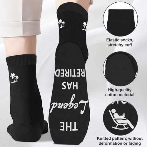 Juesly Retirement Socks - Funny Gift for Men & Women | Perfect Retirement Present