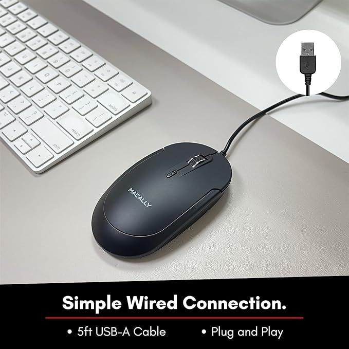 Macally Backlit Keyboard and Mouse Combo, Enhance Your Workflow