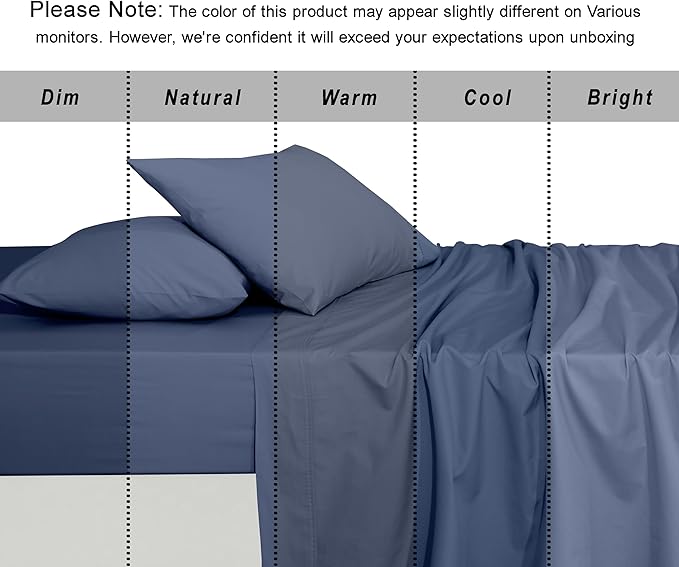 RUVANTI 100% Organic Cotton Sheets Queen Size, Percale Weave, GOTS Certified, 4-Piece Set, Deep Pocket 15", Crisp & Breathable, Soft Durable Bedding, Sábanas Algodón Orgánico – Wild Wind