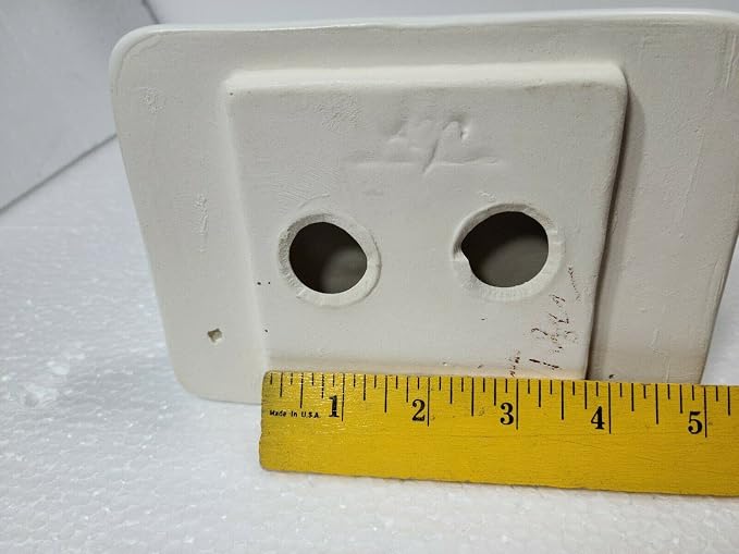 Bright White Matte Ceramic Soap Dish Tray Tile in Daltile Color 0790 Mid Century Modern Retro