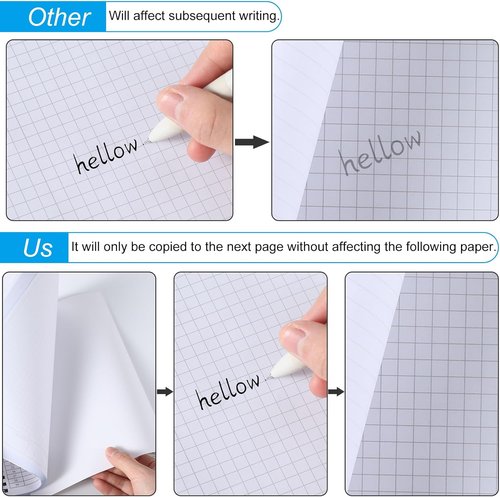 Carbonless Student Lab Notebook by [Brand Name] - 8.5" x 11" | 50 Duplicate Pages, Scientific Grid Design