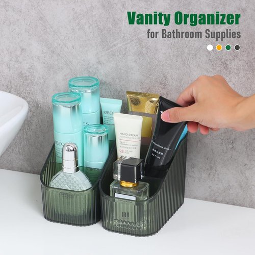 Grean Makeup Brush Holder - Stylish Vanity Organizer with 6 Cups for Skincare & Accessories