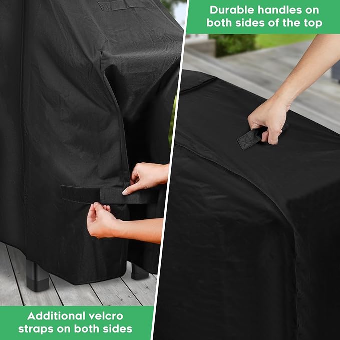 EZ-DONGTENG Grill Cover fit for Weber Slate 30" Rust-Resistant Griddle, Heavy-Duty 600D Waterproof Cover for 3400119 Weber Slate 30 inch Flat Top Griddle Grill Cover